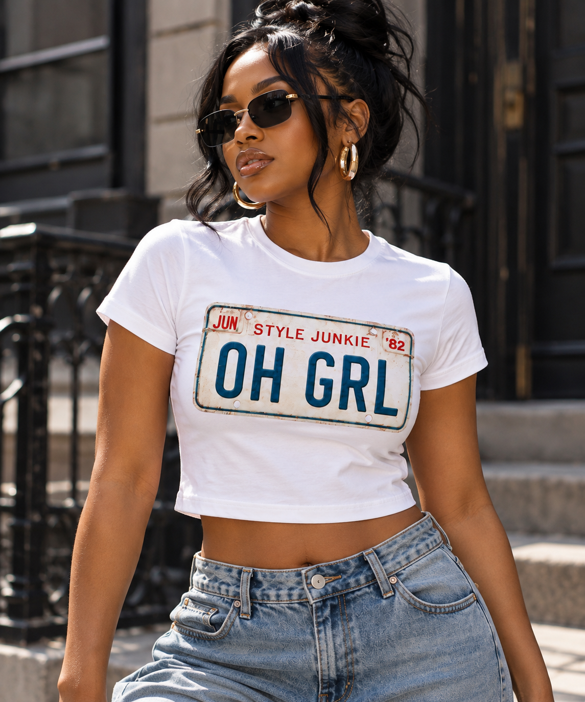 OHIO GIRL License Tee