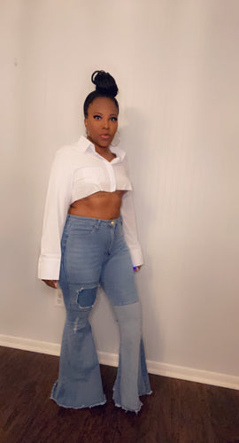 Wide Leg Flare Jeans - STYLE JUNKIE