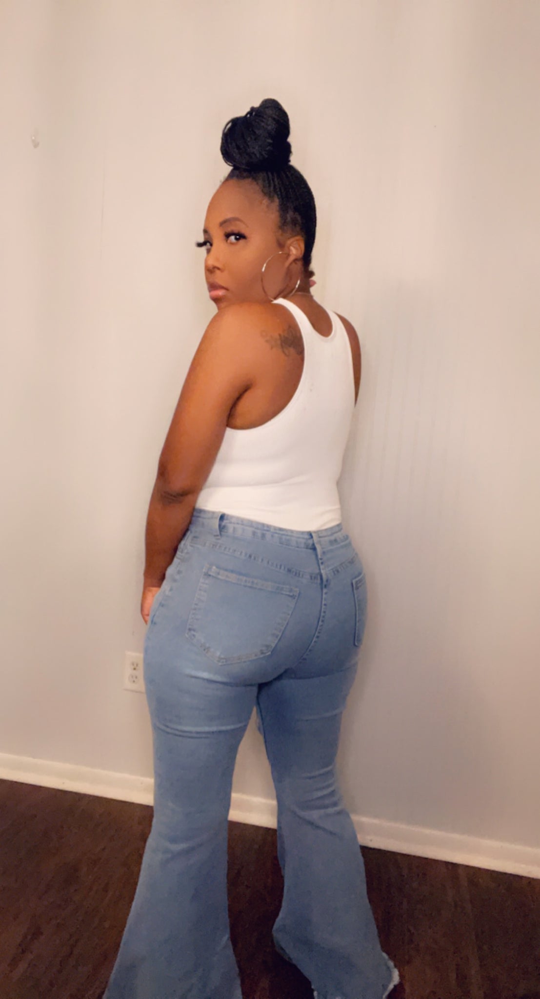 Tight hot sale flare jeans