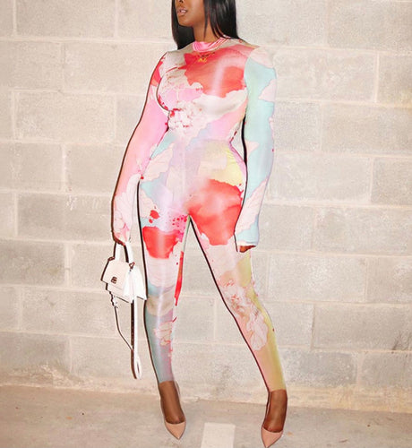 Paint By Number Jumpsuit - STYLE JUNKIE