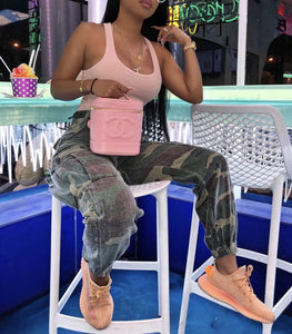 Distressed Camo Pants - STYLE JUNKIE