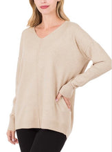 Load image into Gallery viewer, Basic V Neck Sweater
