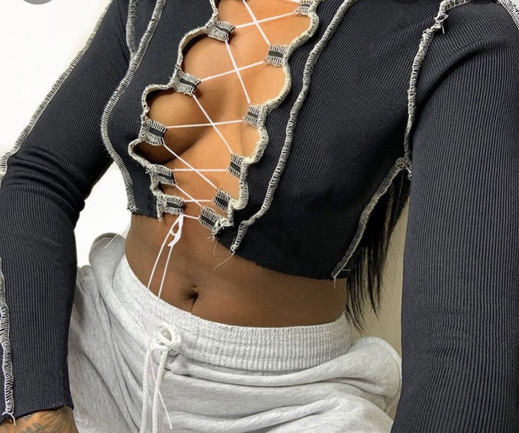 Open Chest Top - STYLE JUNKIE