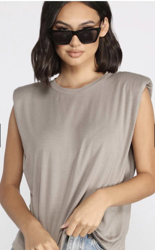 Stone Padded Top - STYLE JUNKIE