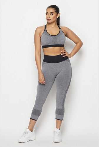 Two Tone Seamless Set - STYLE JUNKIE